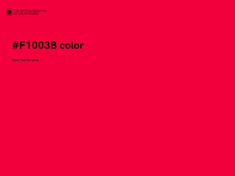 #F1003B color image