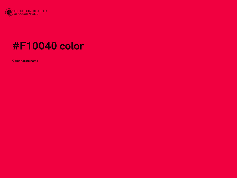 #F10040 color image