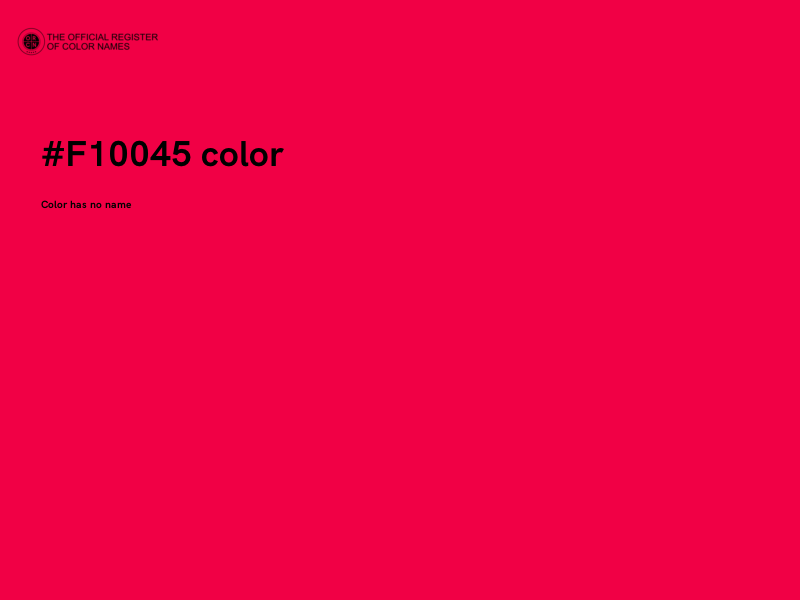 #F10045 color image