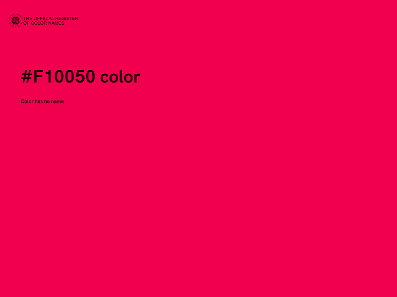 #F10050 color image