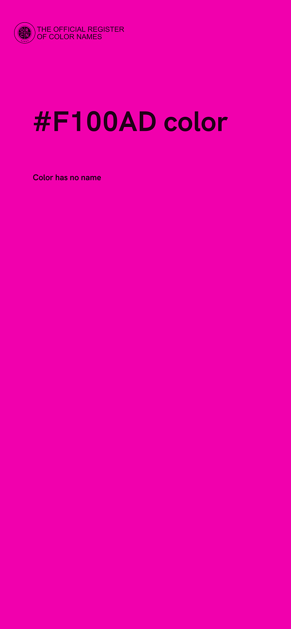 #F100AD color image