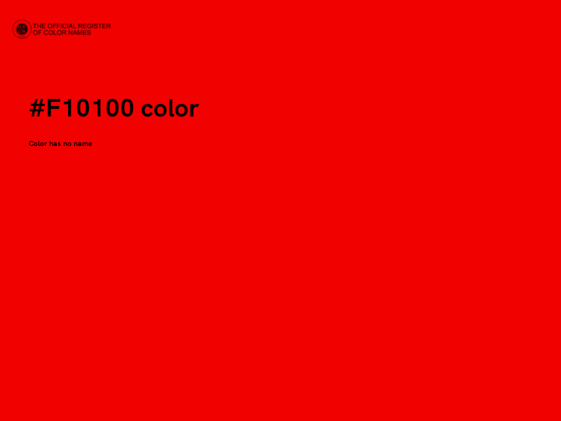 #F10100 color image