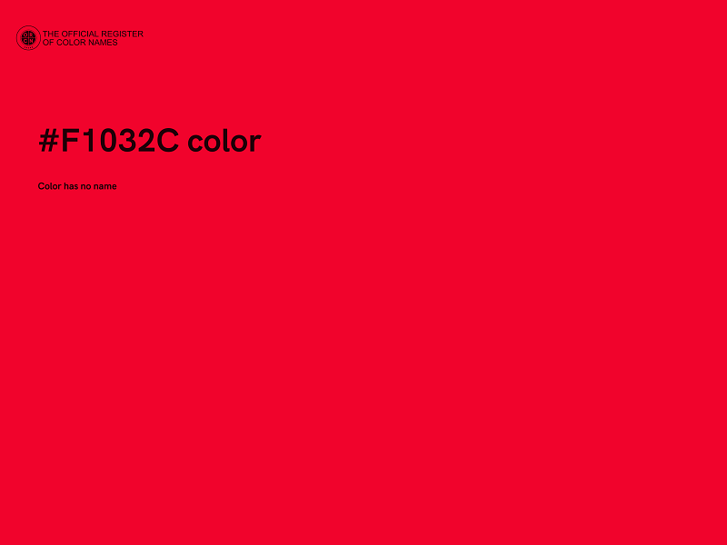 #F1032C color image