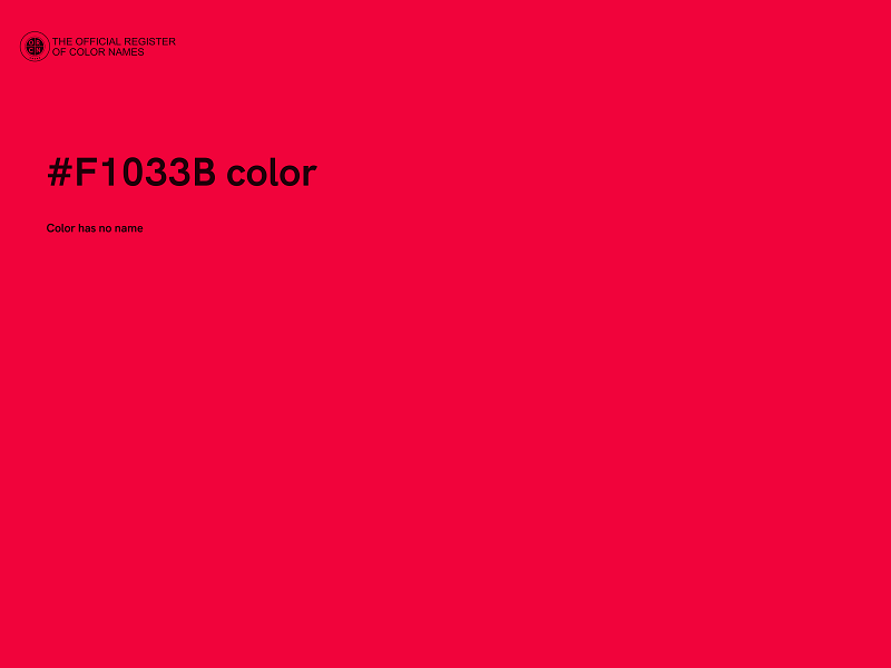 #F1033B color image