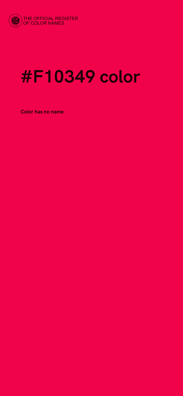 #F10349 color image