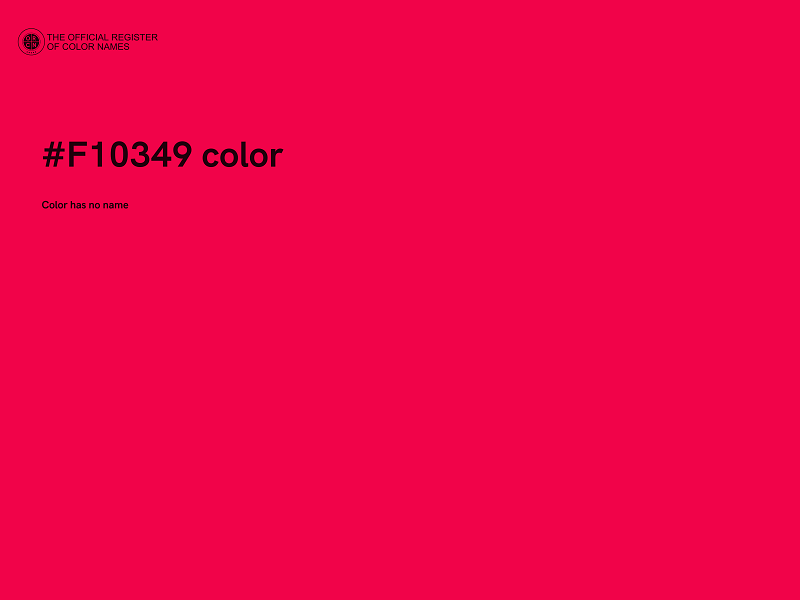 #F10349 color image