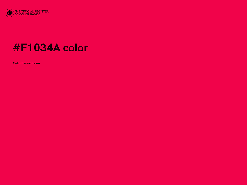 #F1034A color image