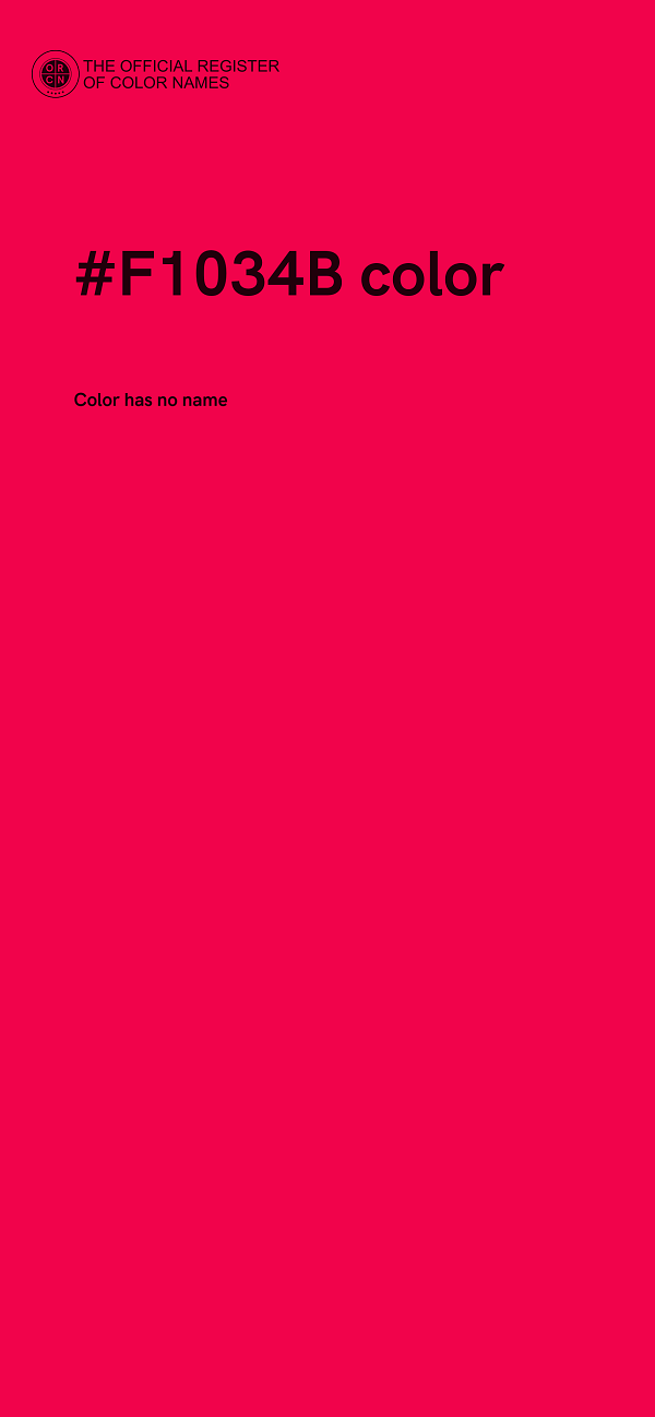 #F1034B color image
