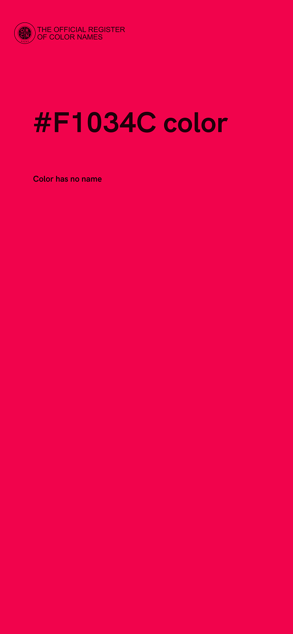 #F1034C color image