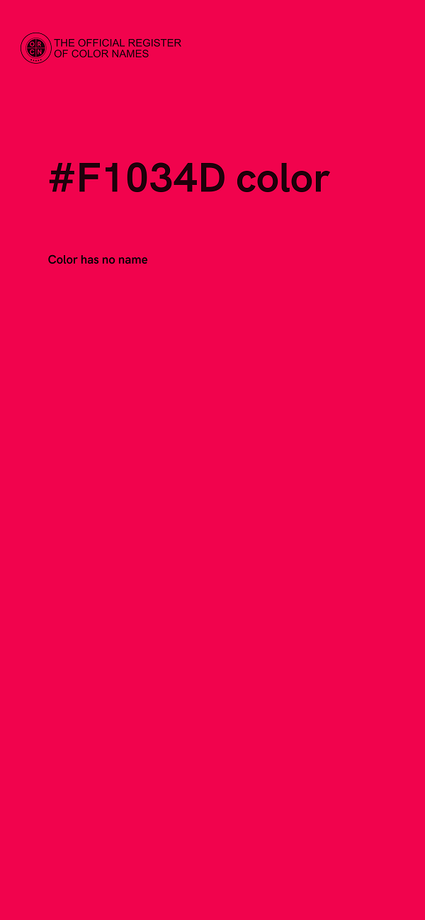 #F1034D color image