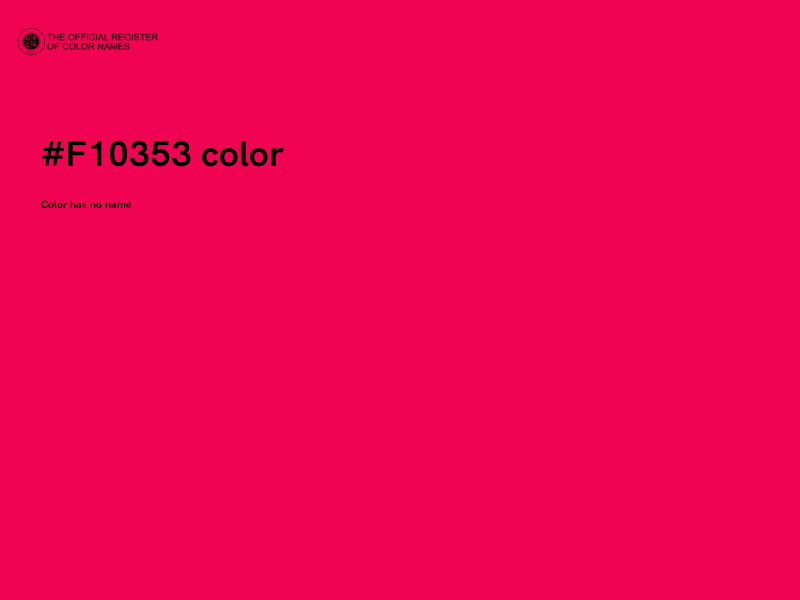 #F10353 color image