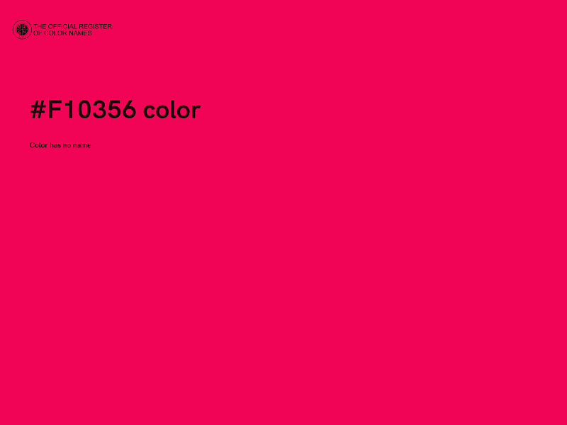 #F10356 color image