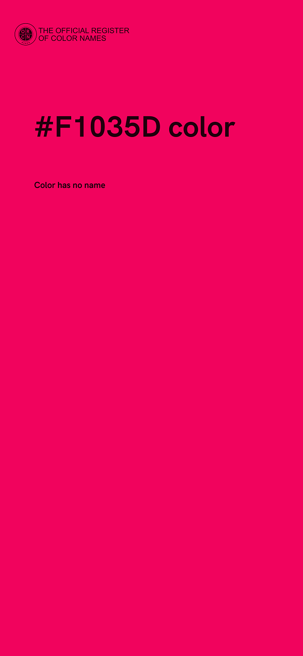 #F1035D color image
