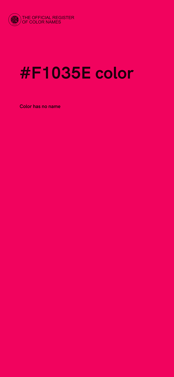 #F1035E color image