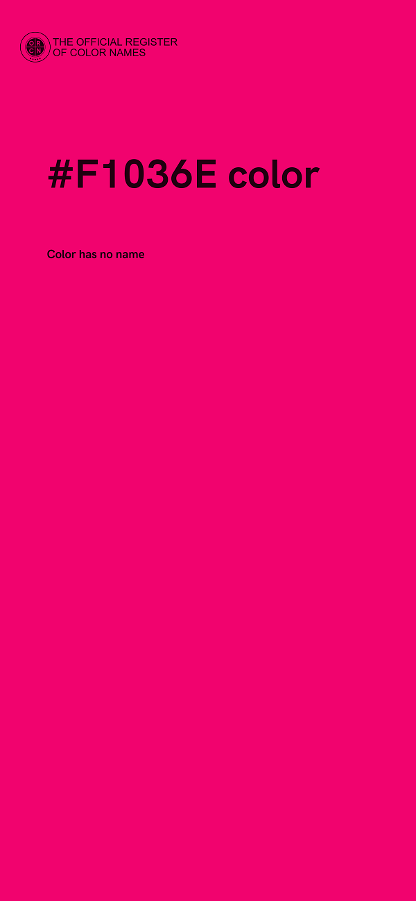 #F1036E color image