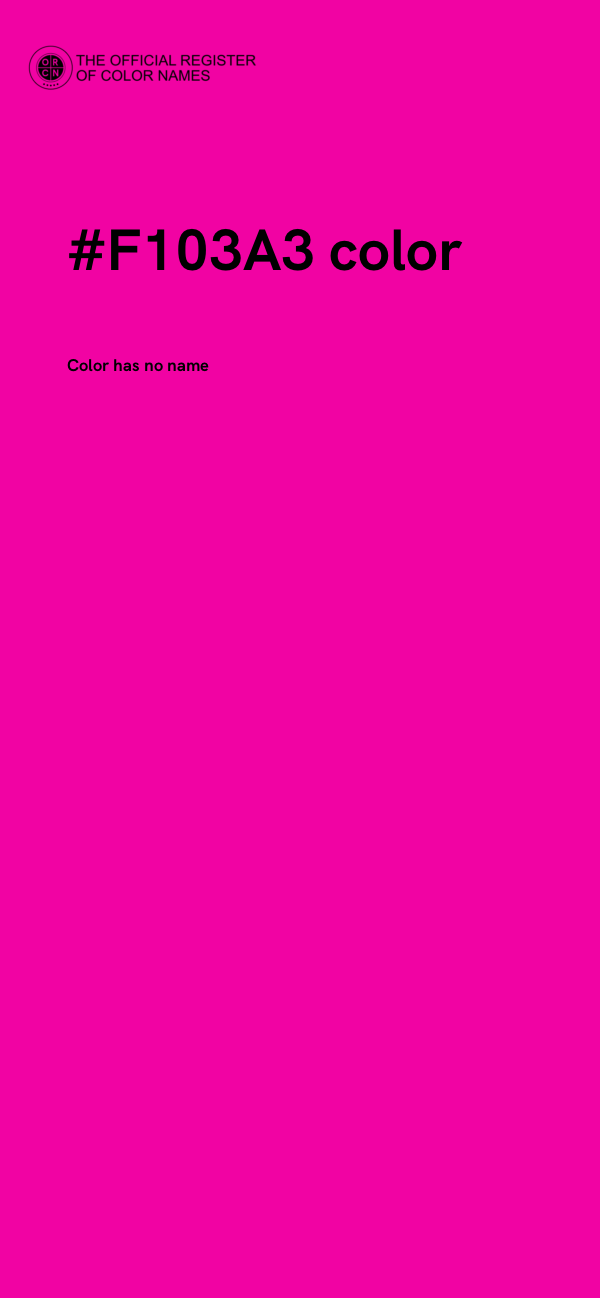 #F103A3 color image