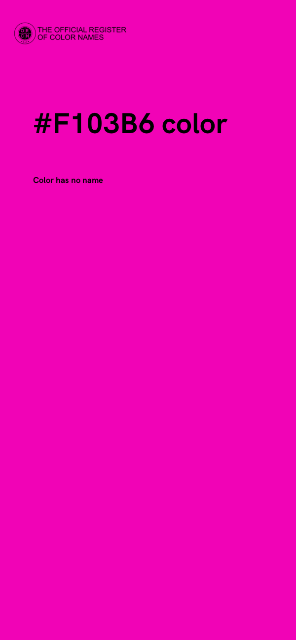 #F103B6 color image