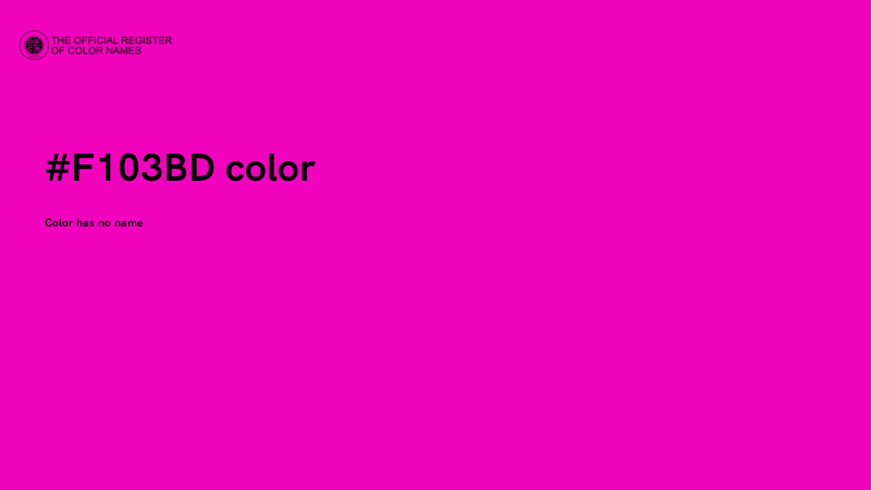 #F103BD color image
