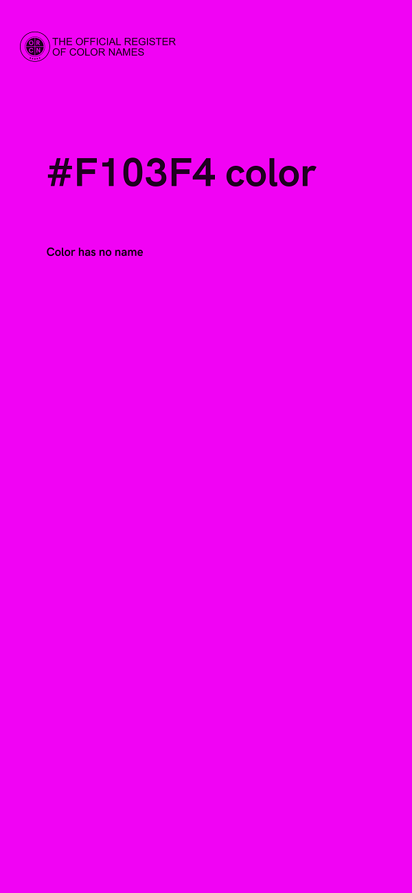 #F103F4 color image
