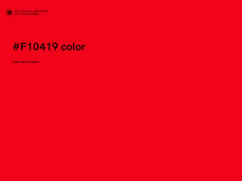 #F10419 color image