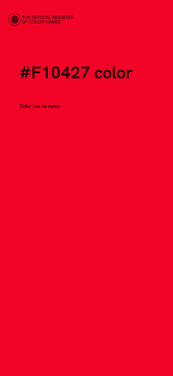#F10427 color image