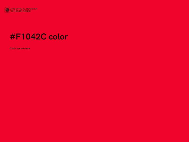 #F1042C color image