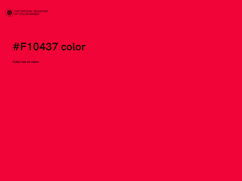 #F10437 color image