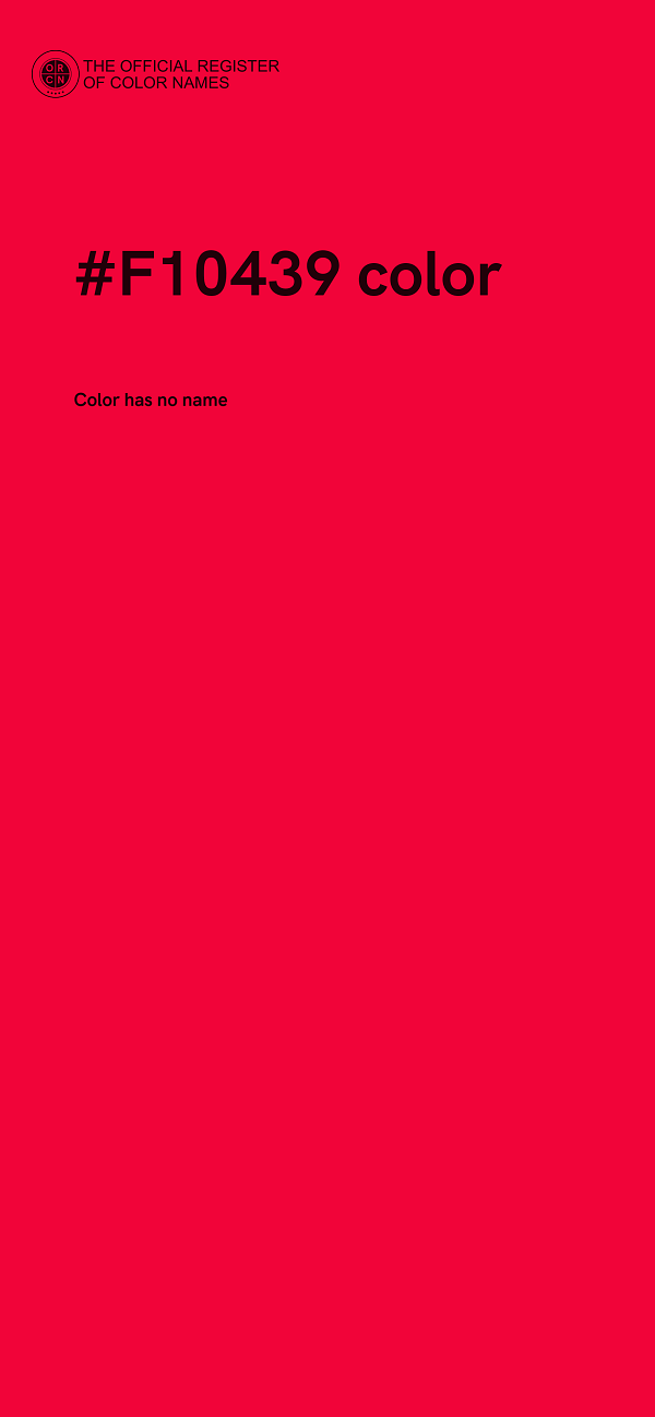 #F10439 color image