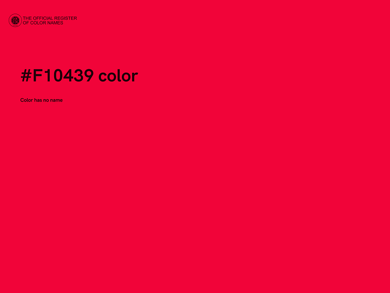 #F10439 color image