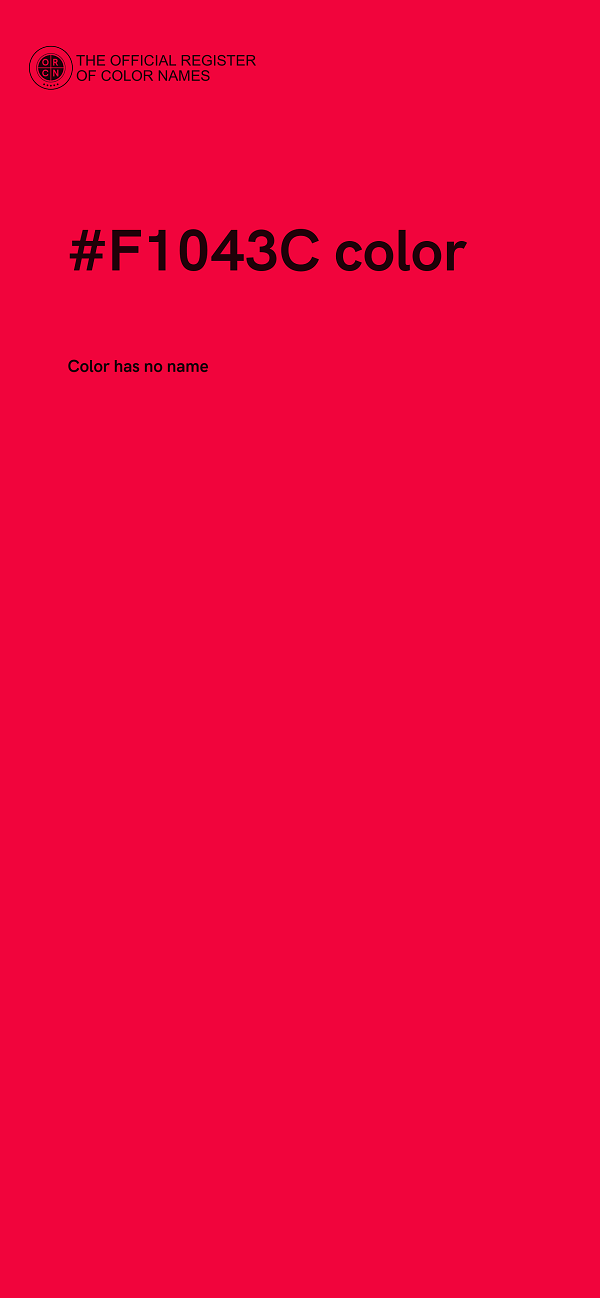 #F1043C color image
