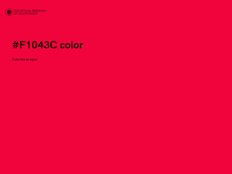 #F1043C color image