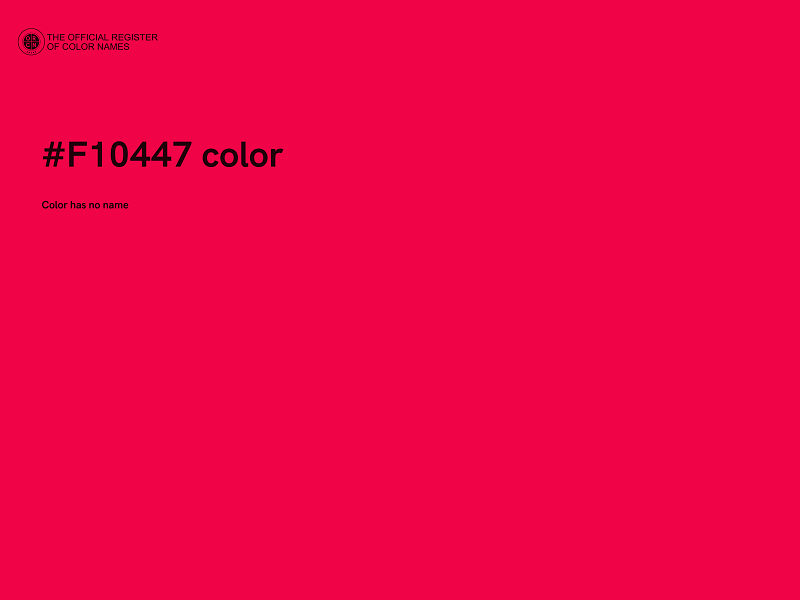 #F10447 color image