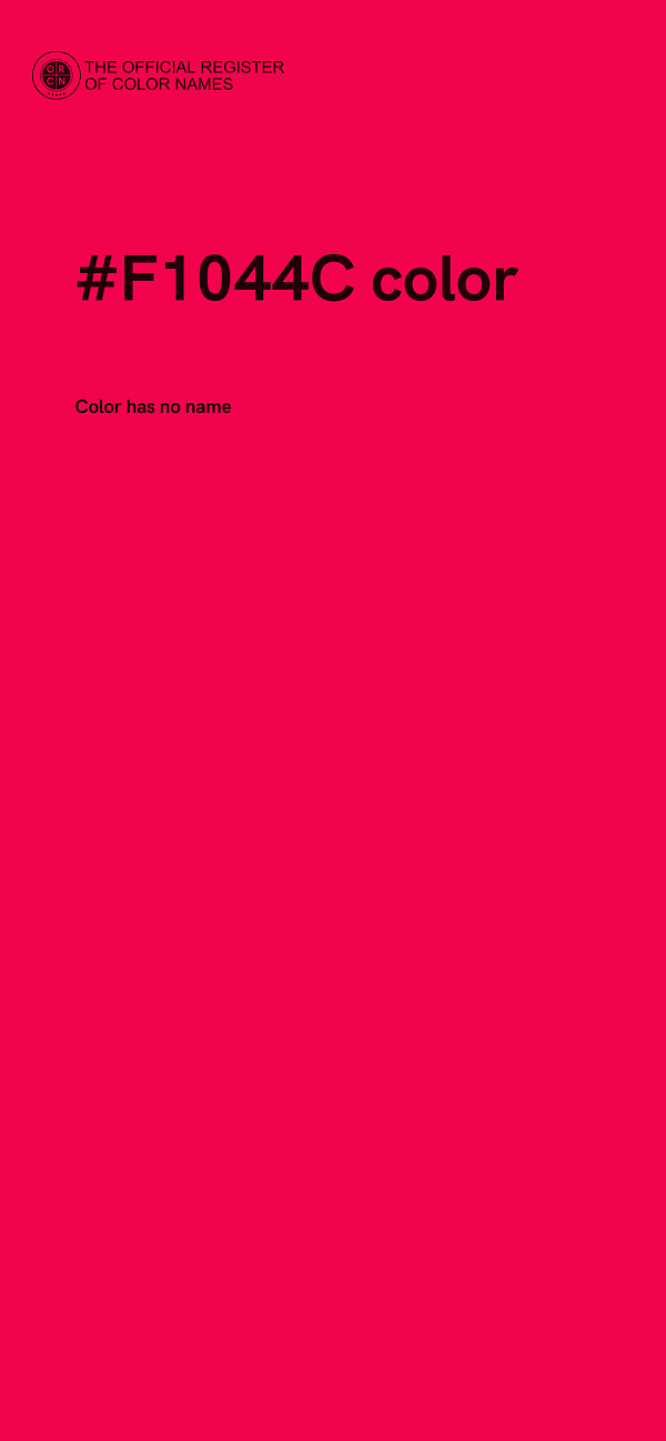 #F1044C color image