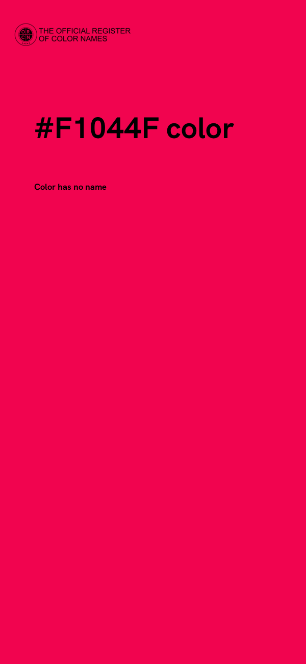 #F1044F color image