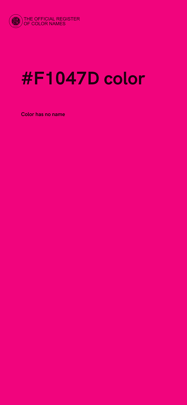 #F1047D color image