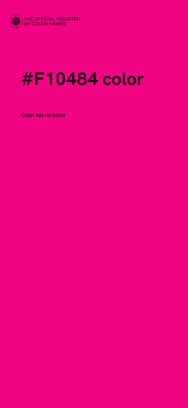#F10484 color image