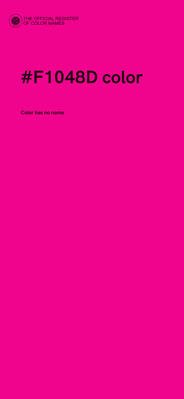 #F1048D color image