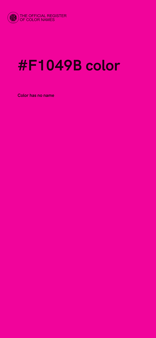 #F1049B color image