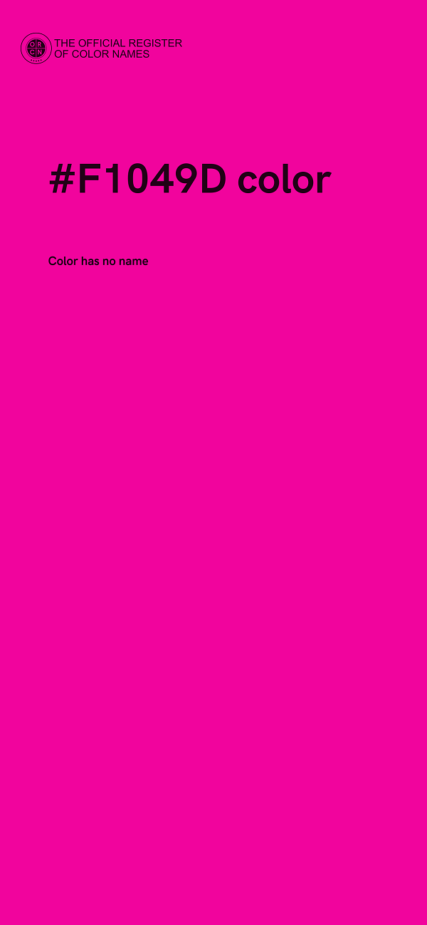 #F1049D color image