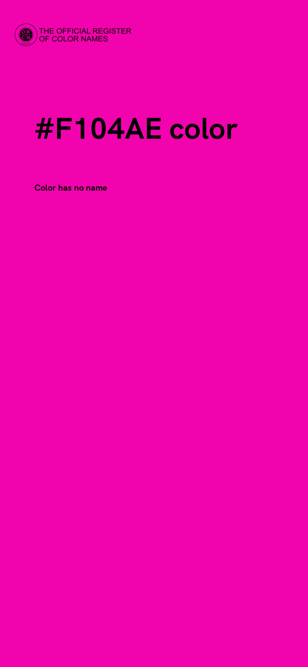 #F104AE color image