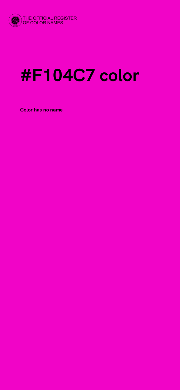 #F104C7 color image