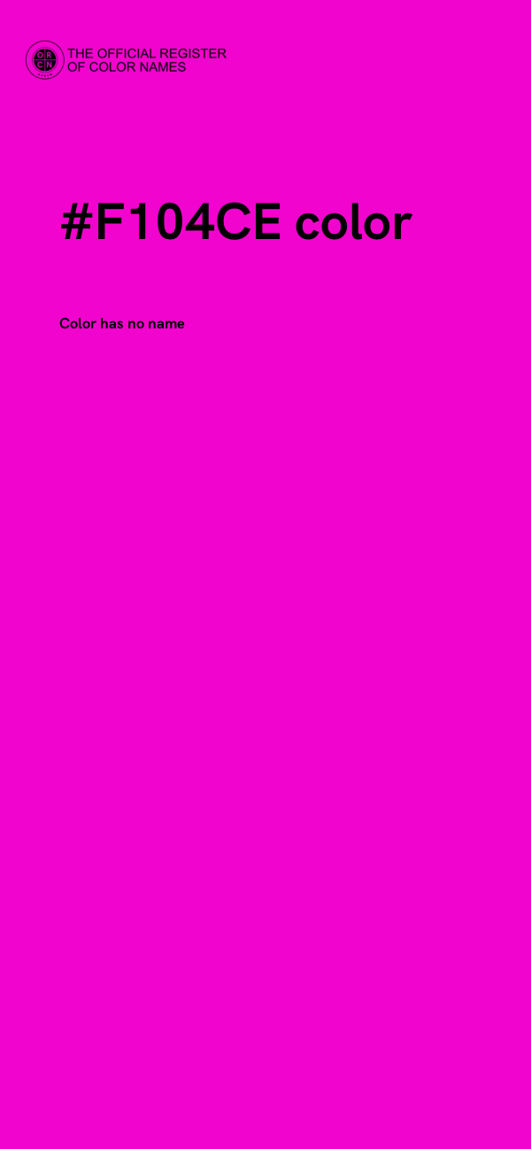 #F104CE color image