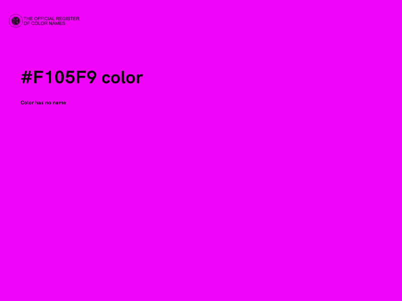 #F105F9 color image