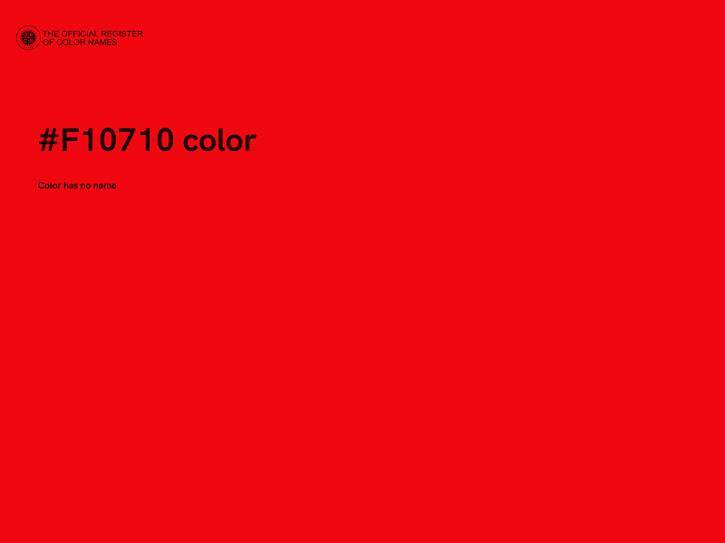 #F10710 color image