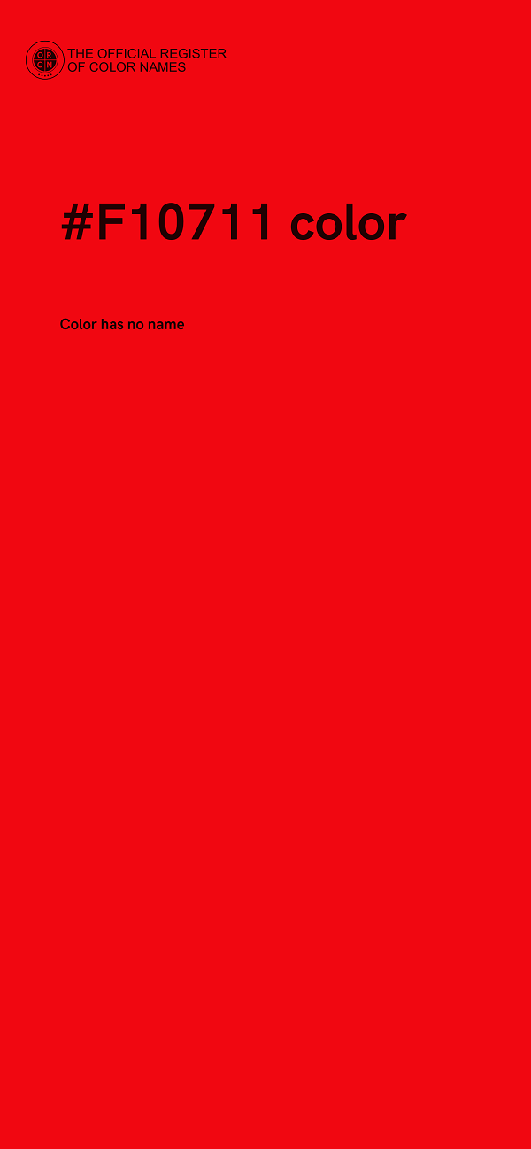 #F10711 color image