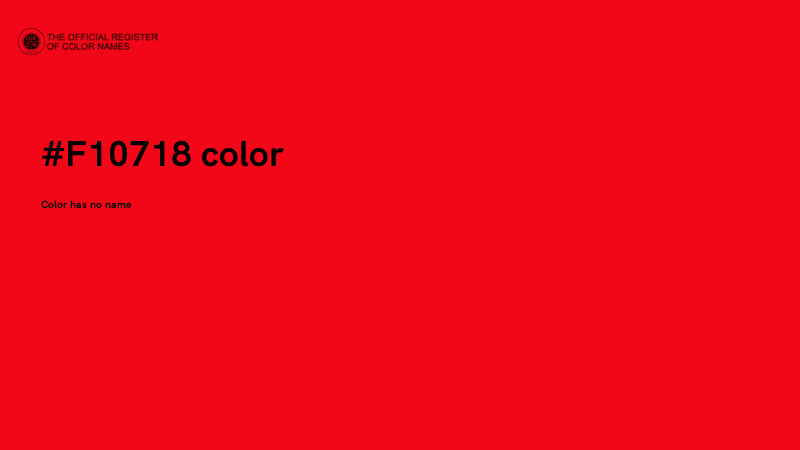 #F10718 color image