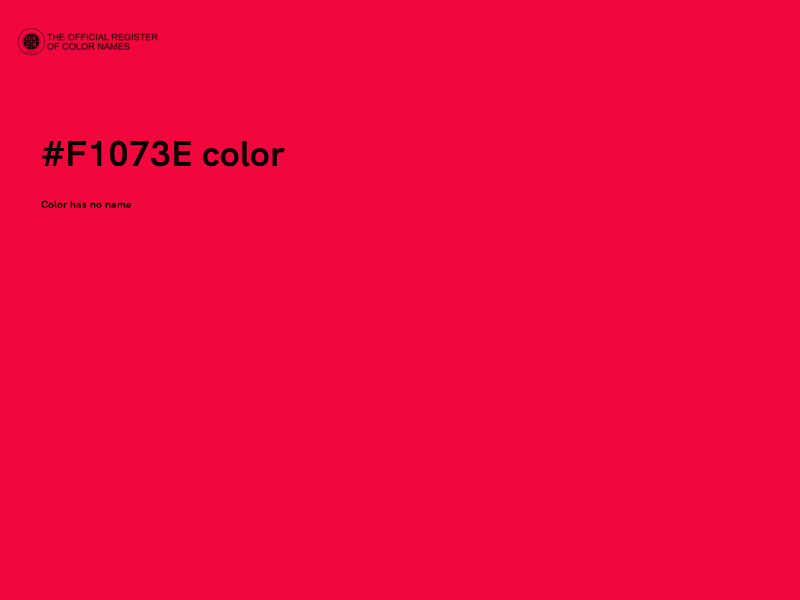 #F1073E color image