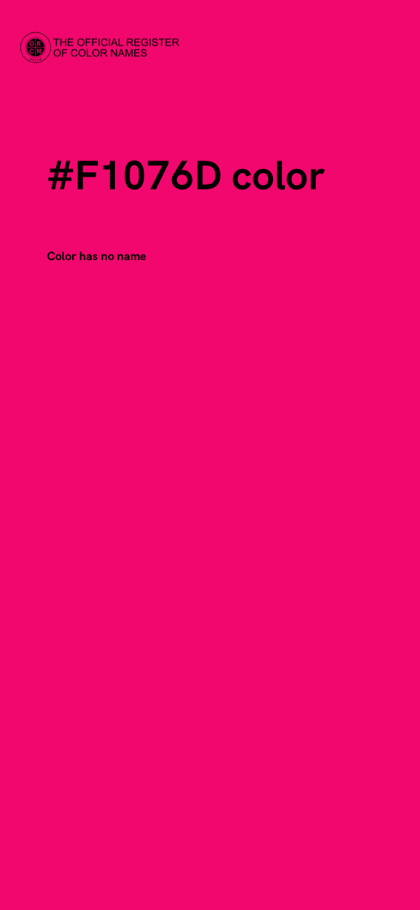 #F1076D color image
