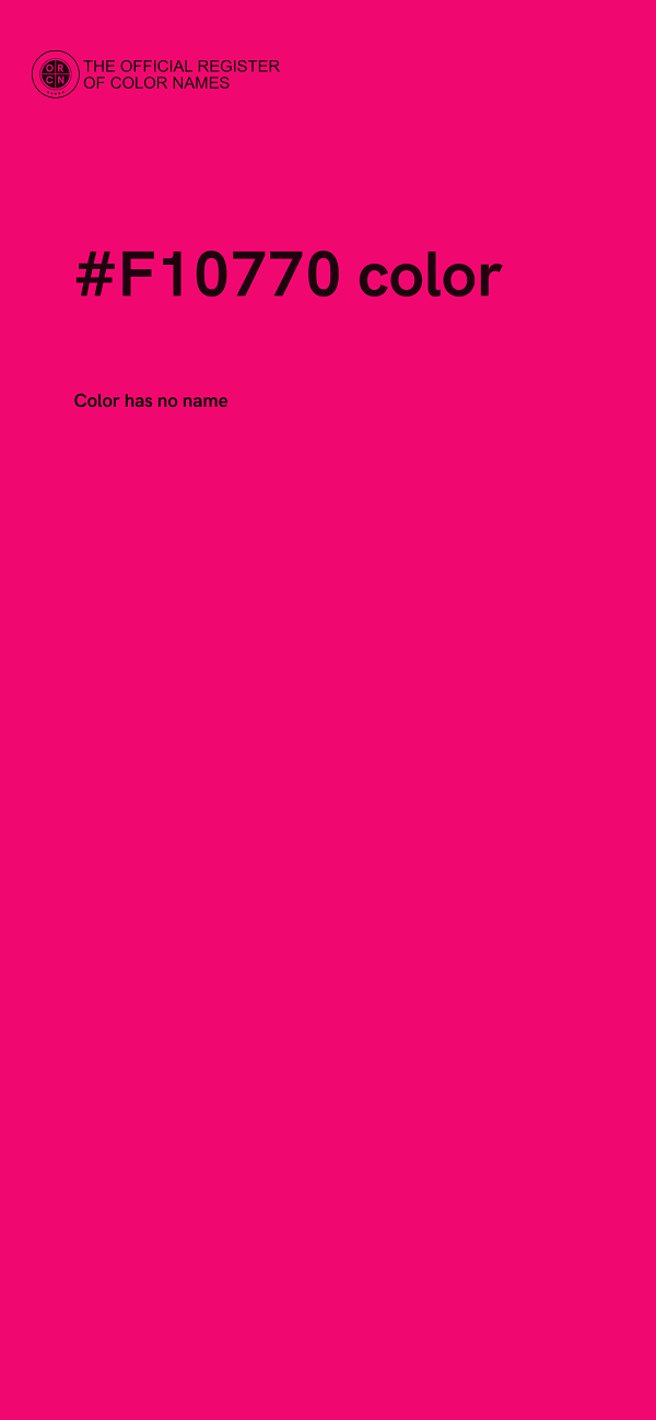 #F10770 color image