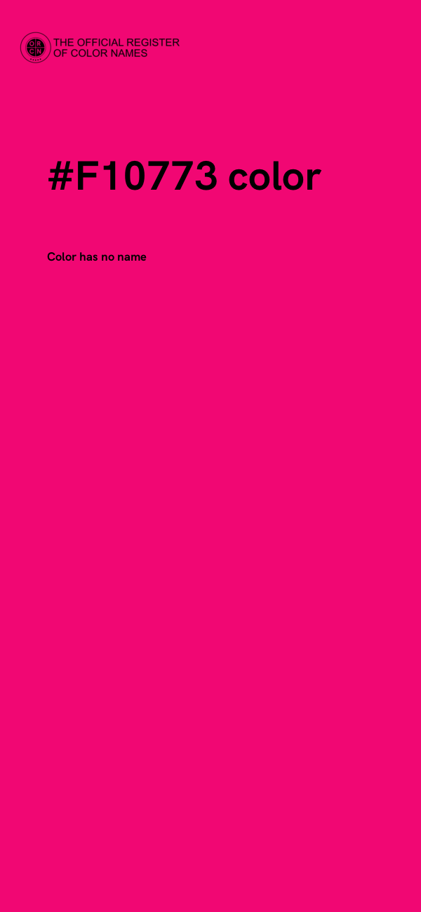 #F10773 color image